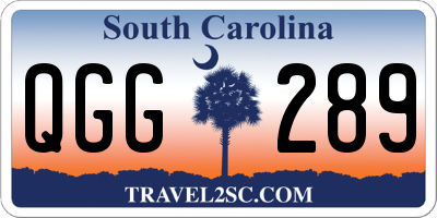 SC license plate QGG289