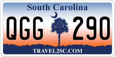 SC license plate QGG290