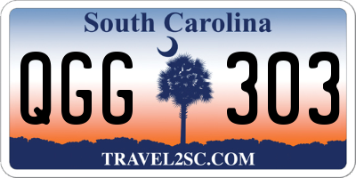SC license plate QGG303