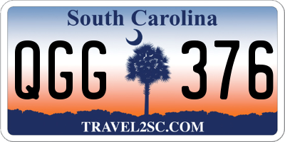 SC license plate QGG376