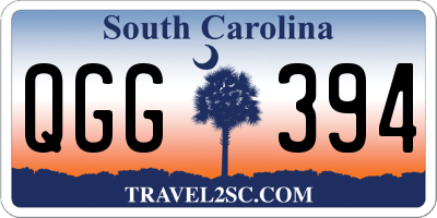 SC license plate QGG394