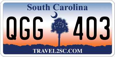 SC license plate QGG403