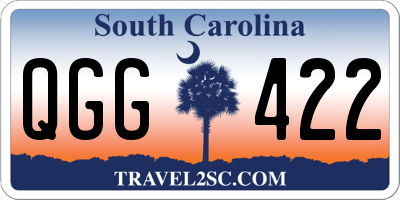 SC license plate QGG422