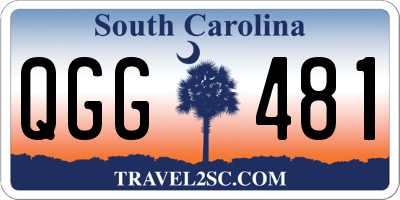SC license plate QGG481
