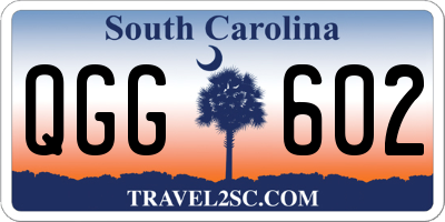 SC license plate QGG602