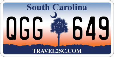 SC license plate QGG649