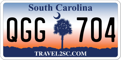 SC license plate QGG704
