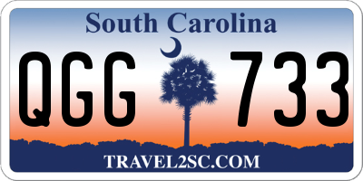 SC license plate QGG733