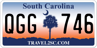 SC license plate QGG746
