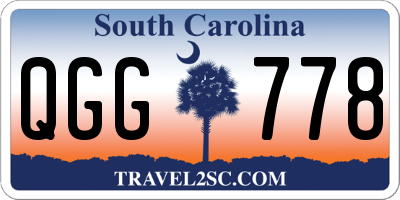 SC license plate QGG778