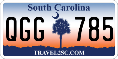 SC license plate QGG785