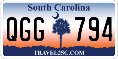 SC license plate QGG794