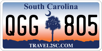 SC license plate QGG805