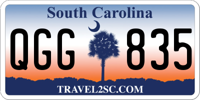 SC license plate QGG835