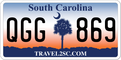 SC license plate QGG869