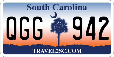 SC license plate QGG942