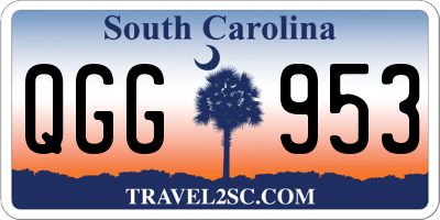 SC license plate QGG953