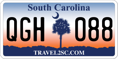SC license plate QGH088