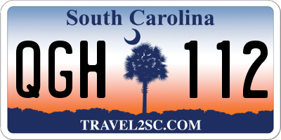 SC license plate QGH112