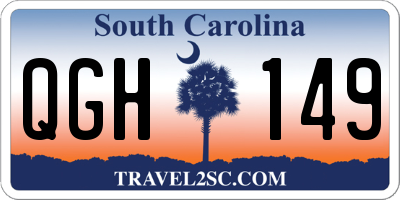 SC license plate QGH149