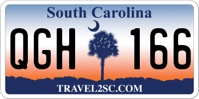 SC license plate QGH166