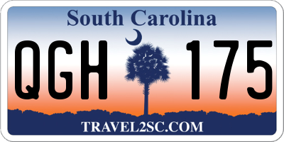 SC license plate QGH175