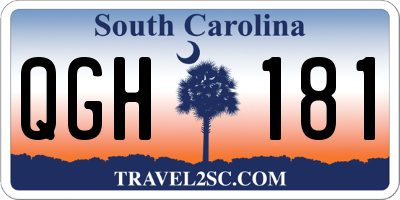 SC license plate QGH181