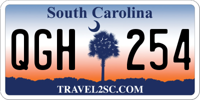 SC license plate QGH254
