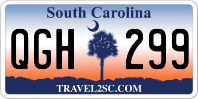 SC license plate QGH299