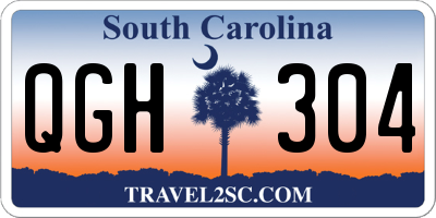 SC license plate QGH304