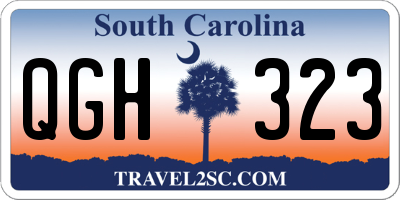 SC license plate QGH323