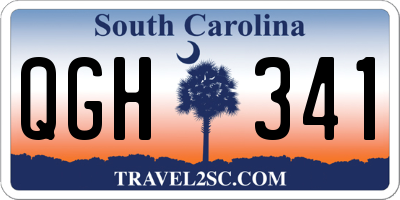 SC license plate QGH341