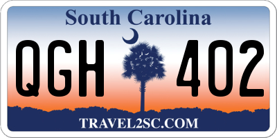 SC license plate QGH402