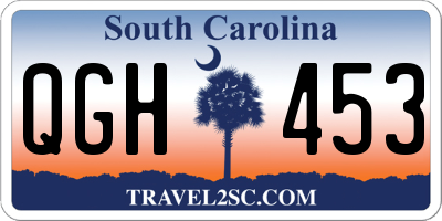 SC license plate QGH453