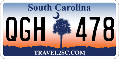 SC license plate QGH478