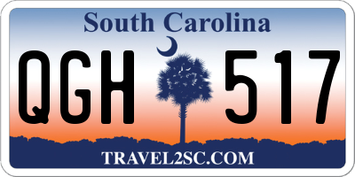 SC license plate QGH517