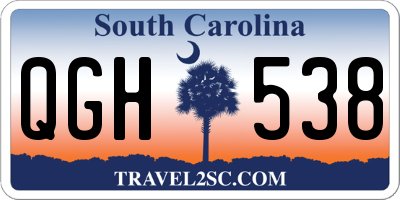 SC license plate QGH538