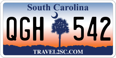 SC license plate QGH542