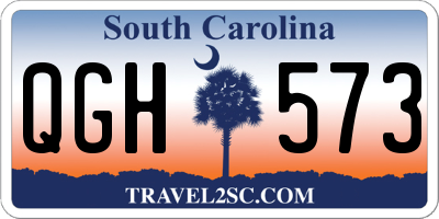 SC license plate QGH573
