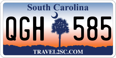 SC license plate QGH585