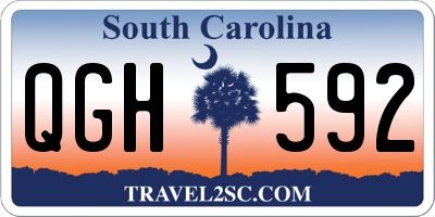 SC license plate QGH592