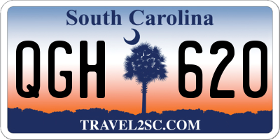 SC license plate QGH620