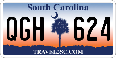 SC license plate QGH624