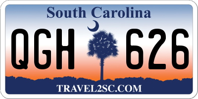 SC license plate QGH626