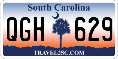 SC license plate QGH629