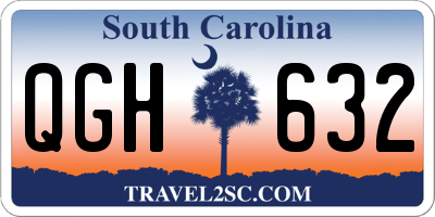 SC license plate QGH632