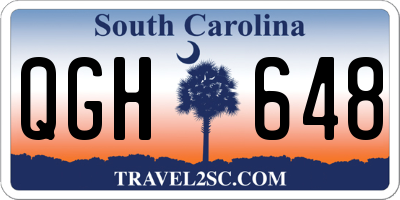 SC license plate QGH648