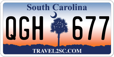 SC license plate QGH677