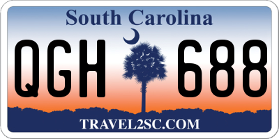 SC license plate QGH688