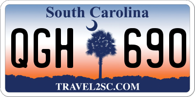 SC license plate QGH690